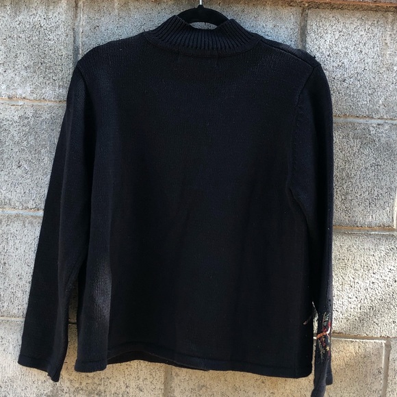 TIARA INTERNATIONAL Xmas Cardigan Cardinal Sweater - Picture 12 of 13